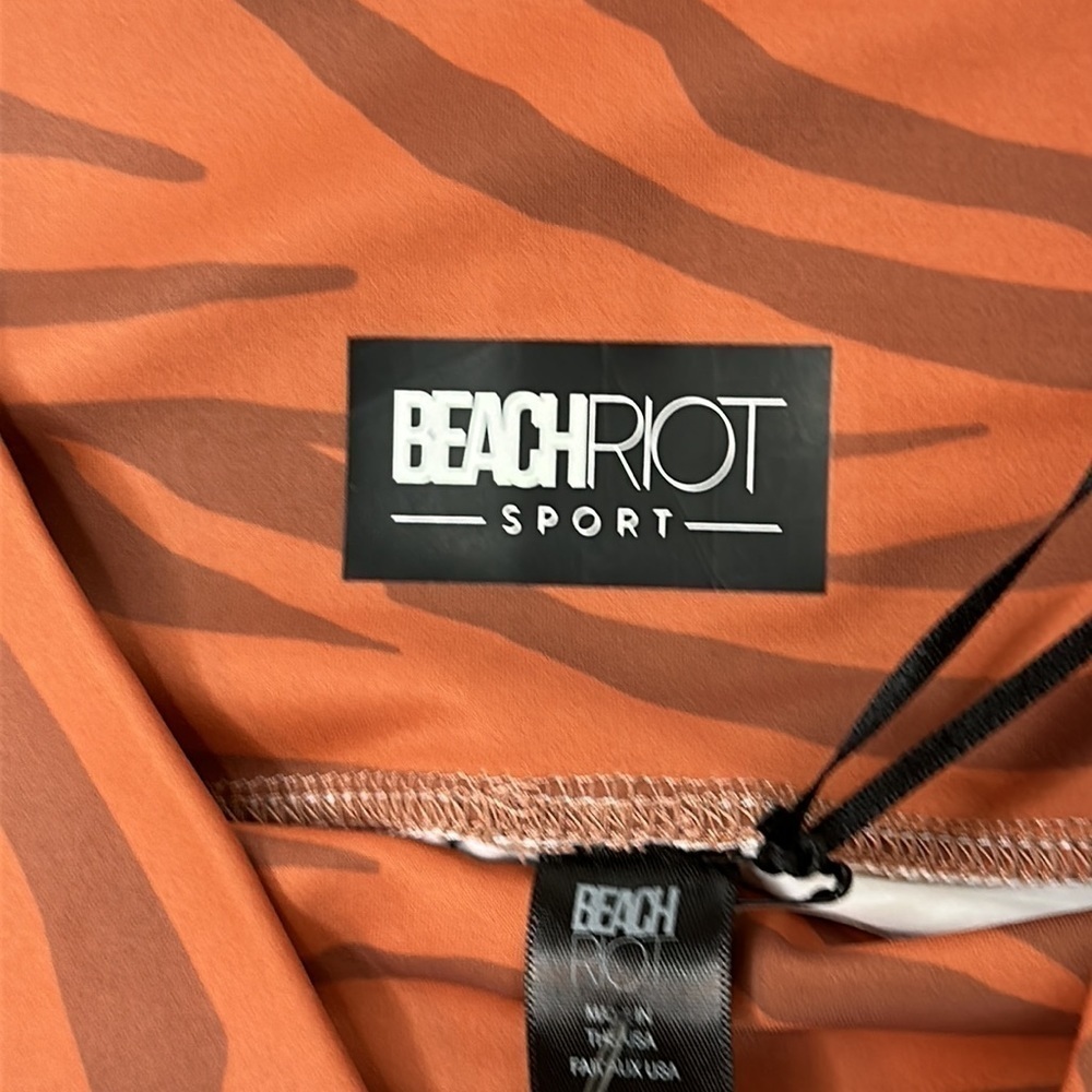 Beach Riot Pink and Brown Zebra Leggings - Picture 9 of 16